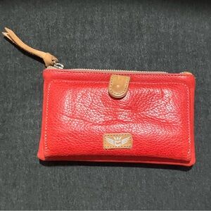 Consuela Slim Red Leather Wallet